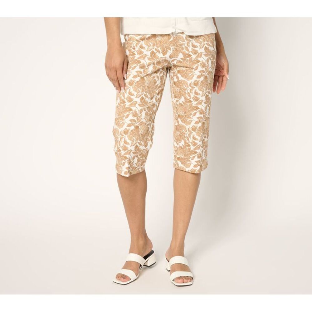 Summersalt Women's Pants Sz 12 Pedal Pusher Brown A691722
